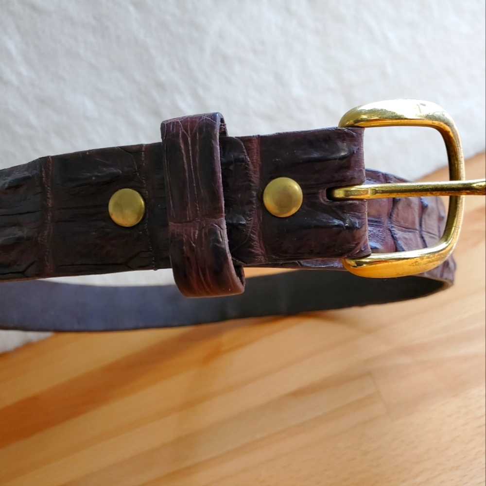 Genuine Nile Crocodile Leather Belt 36
